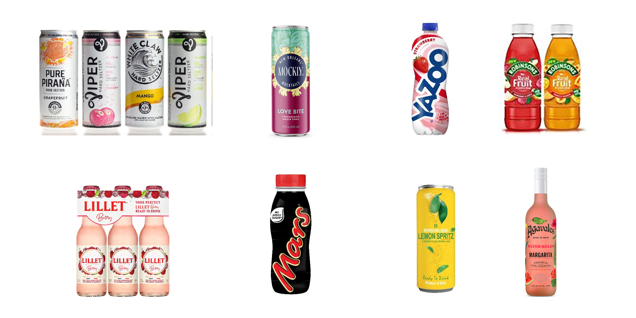 منتجات خط إنتاج العصائر والحليب المنكّه والمشروبات الجاهزة